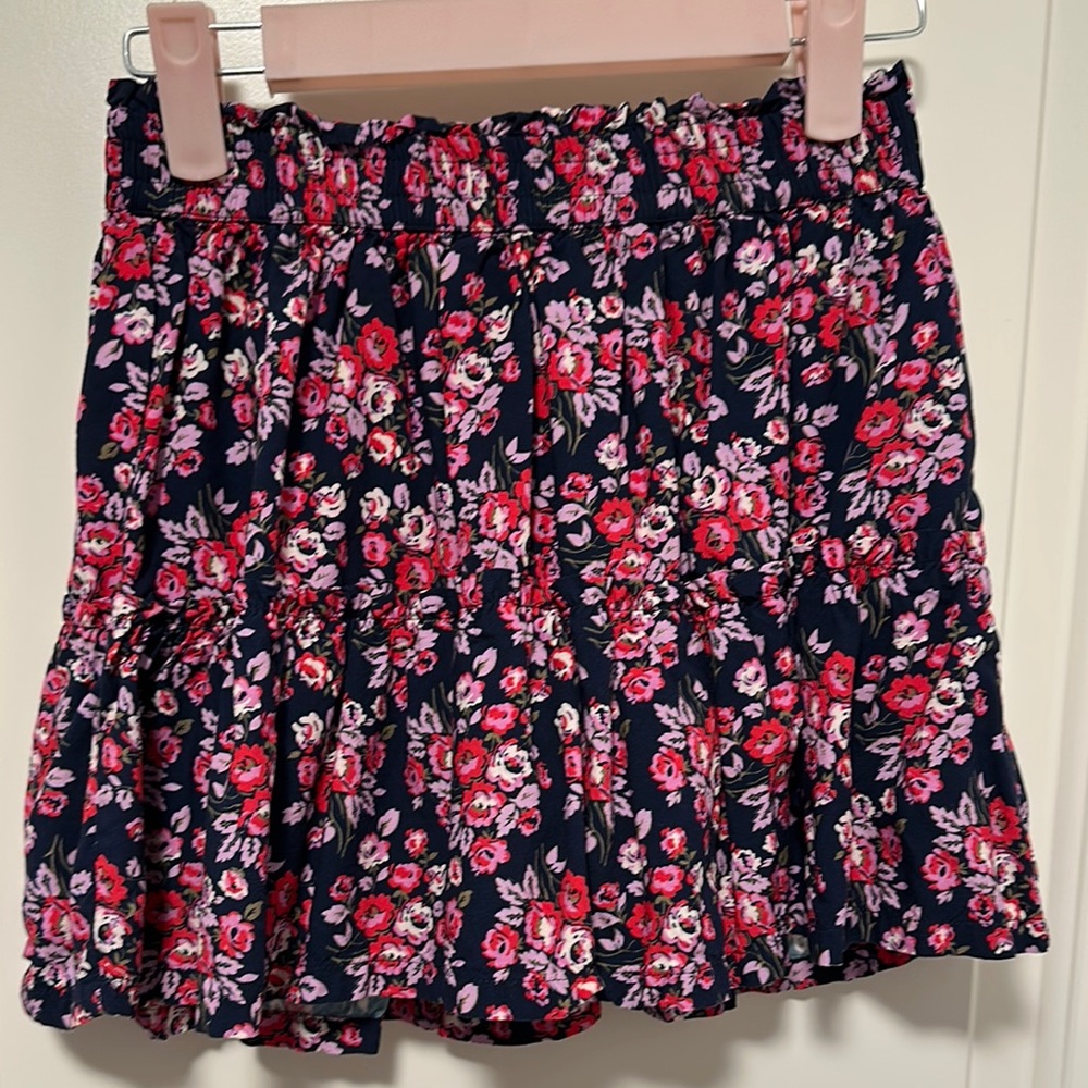 Gap Floral Pink and Black girls Skort